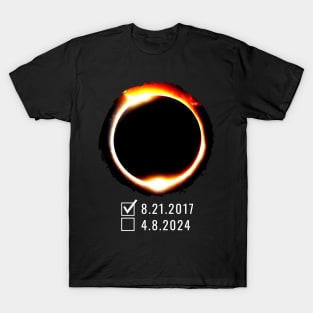 Eclipse Checklist 2017 2024 Total Solar Eclipse T-Shirt